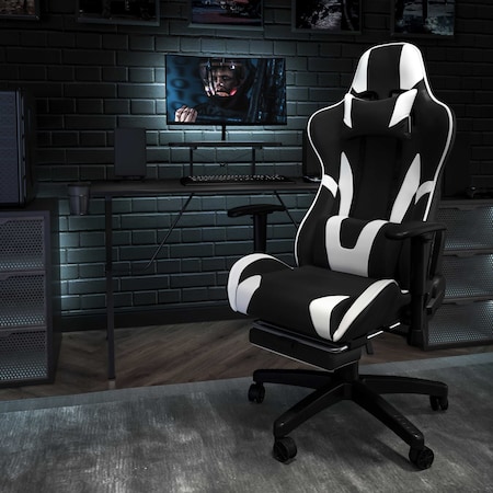 Flash Furniture Black Reclining Gaming Chair with Footrest CH-187230-BK-GG